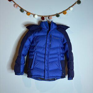 Columbia Women's Omni-Heat Down Puffer Ski Jacket Indigo Blue